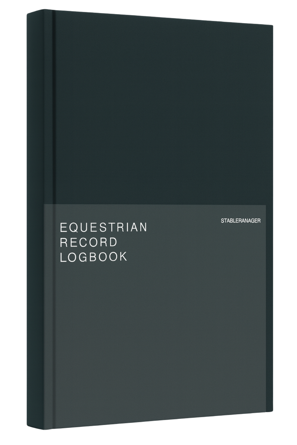 Golden Horse Planner hardcover with embossed horse silhouette